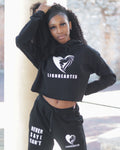 Lion Hearted Crop Top Hoodie